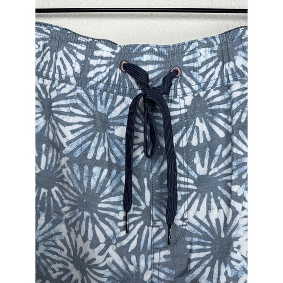 RVCA Hybrid Board Shorts Mens XL Blue Gray Floral Sun Burst Surf Swim Trunks - Picture 6 of 16